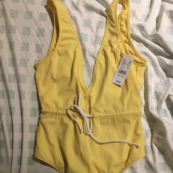 NWT Drawstring One Piece Swimsuit - Picture 4 of 5